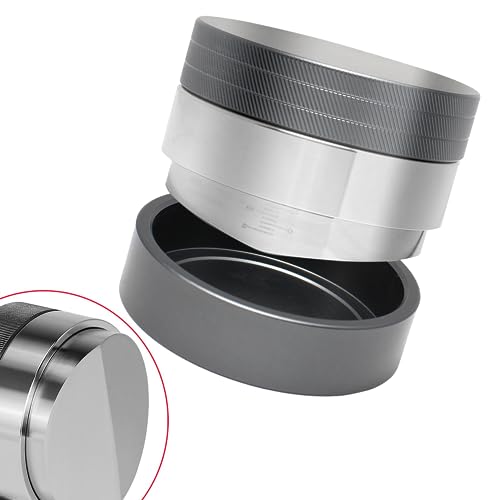 DIBTSA 58.5mm Coffee Distributor, Espresso Distribution Tool, Adjustable Depth Coffee Leveler, Compatible with ECM, Gaggia, La Marzocco, Rancilio Rocket and E61 Grouphead Machines