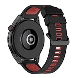 CZhkg Righe Verticali Silicone Braccialetto per Xiaomi Mi Watch S5 Strap. Sportivo Armband Regolabile Wristband Traspirante Cinturini Ricambio Bands per Xiaomi Mi Watch S5 (nero rosso)