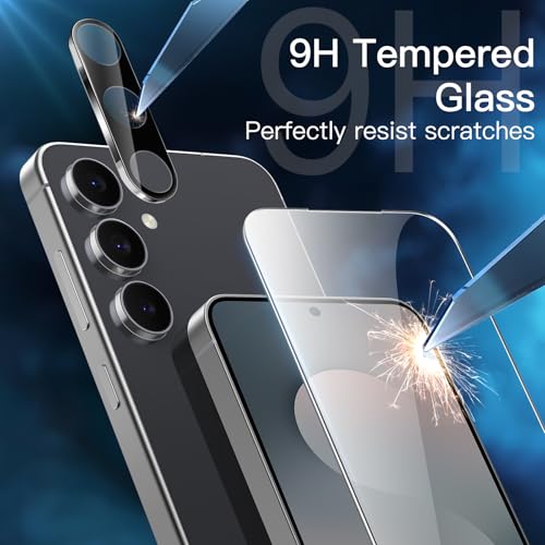 Image of JETech Screen Protector Guard for Samsung Galaxy S25 FE, 2+2 Pack | with Camera Lens Protector, HD Clear Tempered Glass, Anti-Scratch Protection, Easy Installation Tool