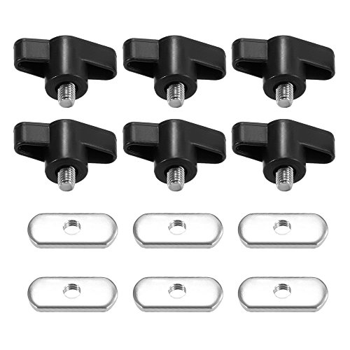 Parafuso, Andoer 6 conjuntos de parafusos de caiaque, porcas, ferragens para sistema de montagem em