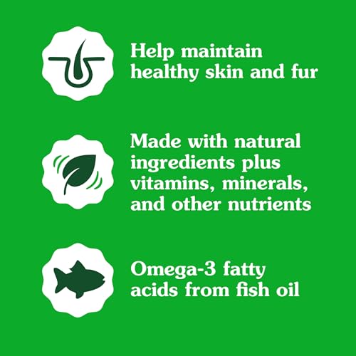 Greenies Feline Smartbites Skin & Fur Health Crunchy and Soft Cat Treats, Salmon Flavor, 16 oz. Tub
