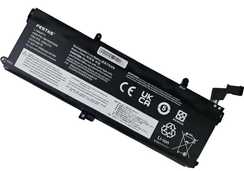 FESTAS Batería de repuesto para portátil L18M3P71 para Lenovo ThinkPad T590 P53s ThinkPad T15 Gen 1/ Gen 2 P15s Gen 1/ Gen 2 Serie L18L3P71 L18S3P71 02DL011 02DL012 SB10K97649 SB10 SB10K97649 SB10