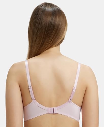 Image of Jockey 1819 Women's Wirefree Padded Microfiber Nylon Elastane Stretch Full Coverage Multiway Styling T-Shirt Bra with Magic Under Cup
