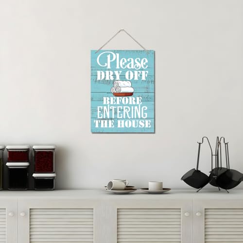 65% Off Rustic Wood Plaque Door Sign - Decorative Wall Hanger - Image 5