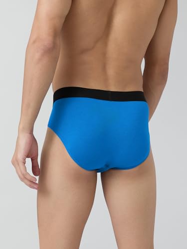 Image of XYXX Men's Aero 100% Super Combed Cotton Regular Fit Solid Anti Bacterial Briefs with No Marks Waistband (Pack of 3)
