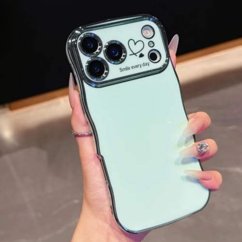 Coque iPhone 14 antichoc métallique verte avec cache objectif et dos transparent