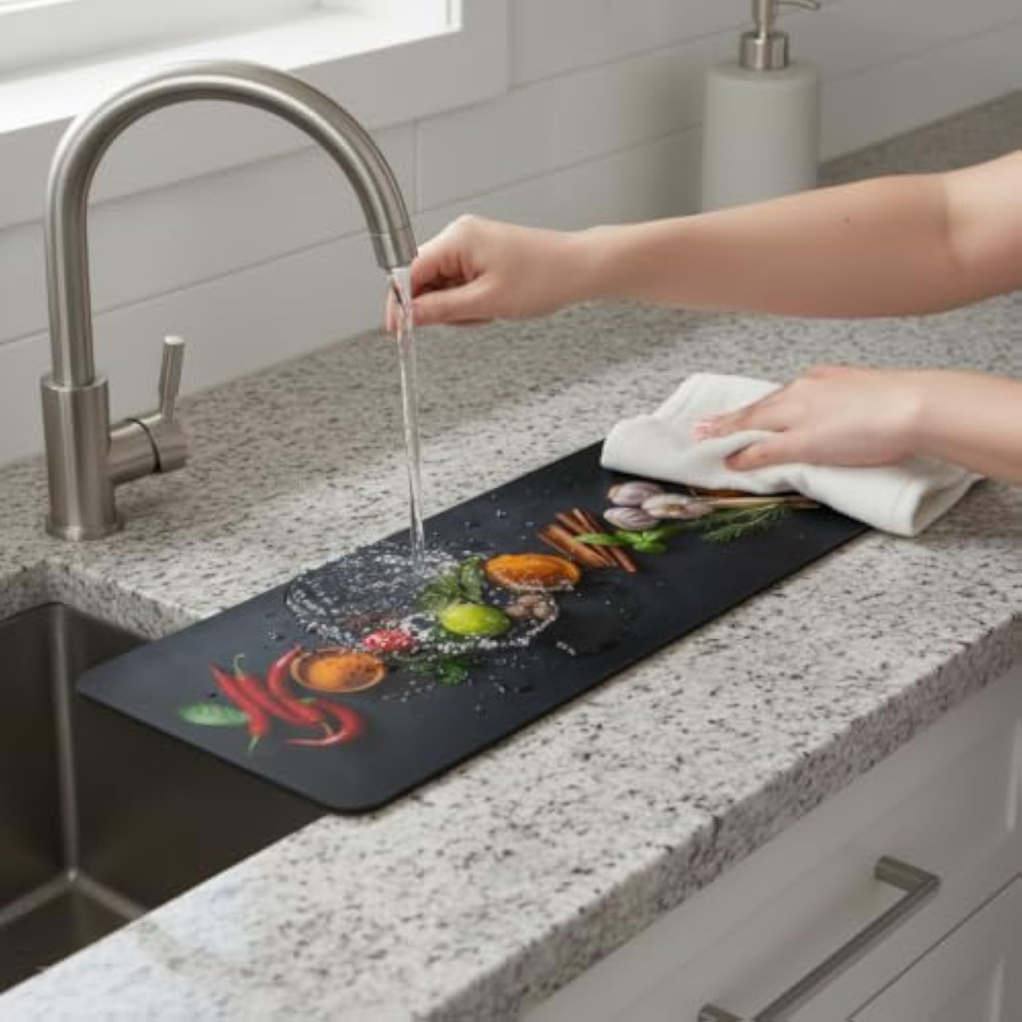 Creative Pattern Diatomaceous Earth Absorbent Mat