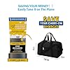 Apenze Small Gym Bag 14 inch lightweight Carry On Mini Duffel Bag for Travel Sport - Black #2