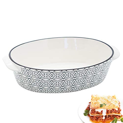 Casa Collection - TEGLIA PIROFILA CASSERUOLA da Forno Ovale Serie MARAL (29X19CM)