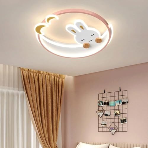 Plafonnier lapin mignon LED encastré dimmable pour lampe de plafond