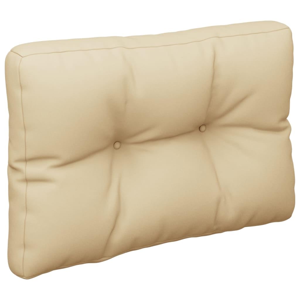 vidaXL Cojín para sofá de palets de Tela Beige 60x40x12 cm