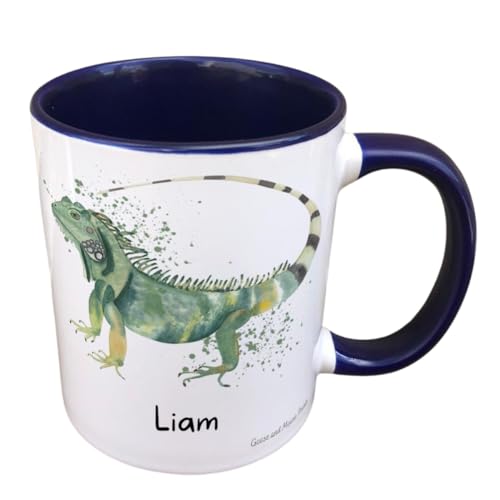 Personalised Iguana Mug Gift Present for Iguana Lovers Gifts for Reptile Owners