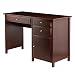 Winsome Wood 94147-WW Delta Home Office, Walnut