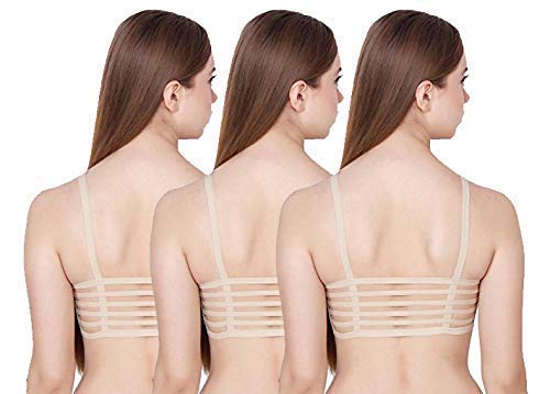 Image of Girls Cotton Lightly Padded, With Removable Pads Non-Wired Bralette Bra