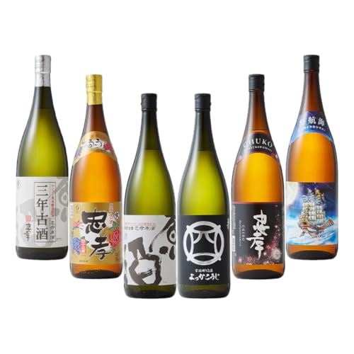 琉球泡盛「忠孝酒造」古酒・新酒の飲み比べ 1升瓶6本セット BY010-1
