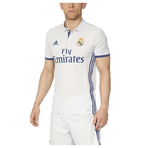 adidas Real Madrid Autentisk tröja för män Vit Kristallvit/rå lila L