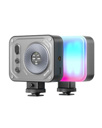 SmallRig Vibe P108 Pro RGB �r�f�I���C�g �ʐ^�B�e�p�|�[�^�u�� LED �J�������C�g �R�[���h�V���[���C�g CRI95+�A2500-6500K�A12 ��ނ̃G�t�F�N�g �R���e���c �N���G�[�^�[��X�g���[�~���O�p�̃t�B�����C�g �A�N
