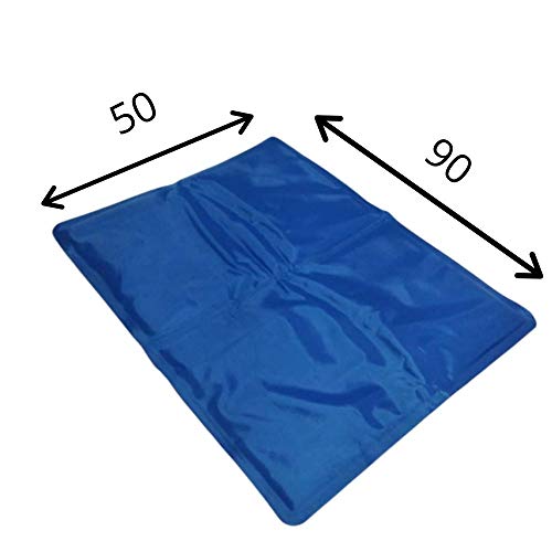 Tapete Pet Gelado Caminha Refrescante Cães Meu Pet Azul 50x90cm GG