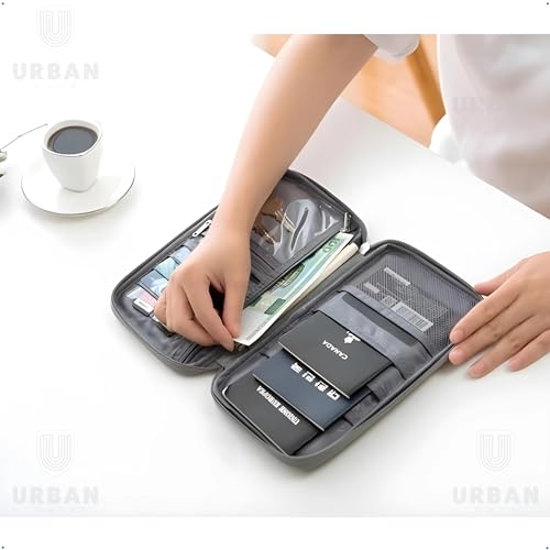 Case Organizador Carteira Passaporte Pequeno Impermeável (Preto)