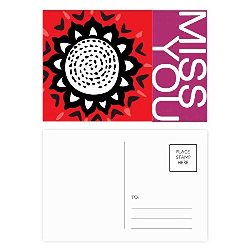 Carte postale Tournesol Mexique silhouette totems multicolore lot 20 Merci carte postale 5.7x3.8