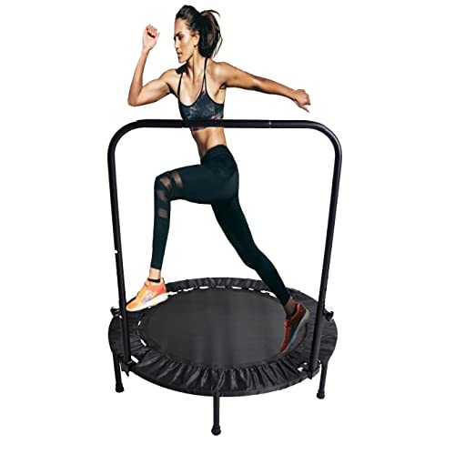 40" Trampoline, Foldable Portable Fitness Trampoline Home Mini Trampoline, Sports Exercise Trampoline, Max Load 330 Lbs (Blue) #TOP27