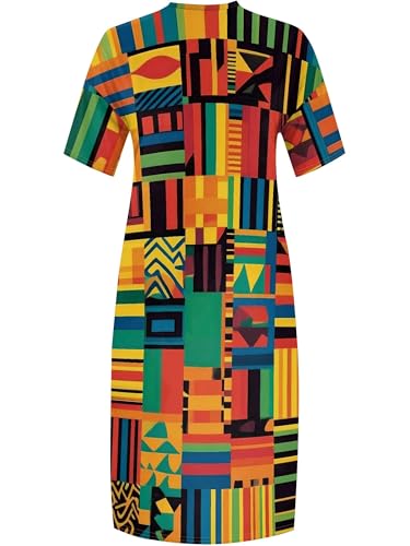 Image of PinkPatty Women's Plus Size Short Sleeve Maxi Dress Casual Loose V Neck Long Dress with Pockets | Boho floral wrap maxi dress with belt for vacations, weddings, parties, church, dinners, and everyday elegant wear