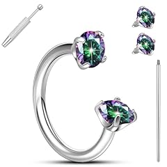 Silver with Colorful CZ