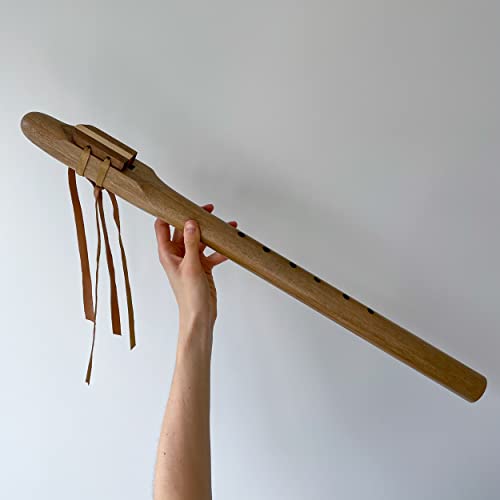 432 Hz Handmade Walnut Bass Flute - Sacral Chakra Note Low D