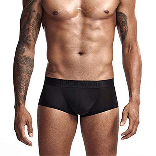 JOCKMAIL Ultra-thin Ice Sexy Underwear Men Boxers Solid Convex Mens Underpants Short Panties Gay Male Boxers3