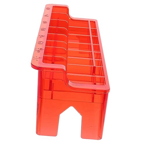 Beavorty Hairdressing Tool Holder Hair Clipper Organizer Box Clipper Guard Organizer Guide Comb