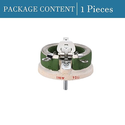 QUARKZMAN 100W 10 Ohm Keramik Ablagefach Variabler Widerstand x 1Stk Drahtgewickelte Potentiometer für Pumpen und Mischer [Grün Beige]