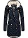 Produktbild Ragwear warmer Damen Winterparka lang mit Teddyfell-Kapuze Elsie Navy22 Gr. L