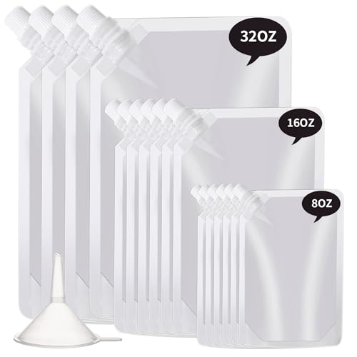 OHMAXHO Plastic Flasks - Reusable, Leak-Proof for Travel, Outdoor Sport, Running enthusiasts,...