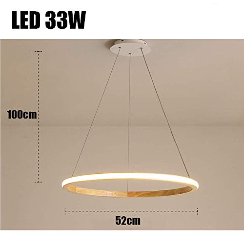 Lustre suspension LED rond 26W avec diffuseur acrylique haute performance 6000K