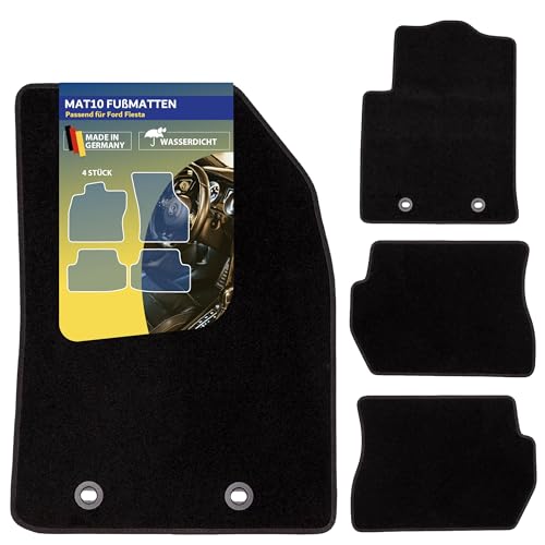 MAT10 – Auto-Fußmatten passend für Ford Fiesta (BJ 11/2004-09/2008) aus Dilour (Nadelfilz) |...