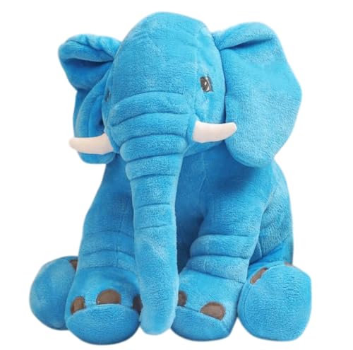 Image of Babique Big Elephant Stuffed Animal Soft Toys, Pillow Toy, Boy's and Girl's Room Decor, Birthday Gifts for Kids -Blue (50cm)