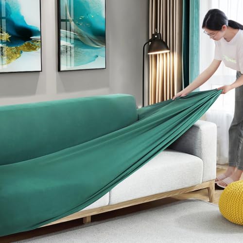 Fundas para sillon y sofa de 2 plazas elasticas gris de 145-185cm salon 3