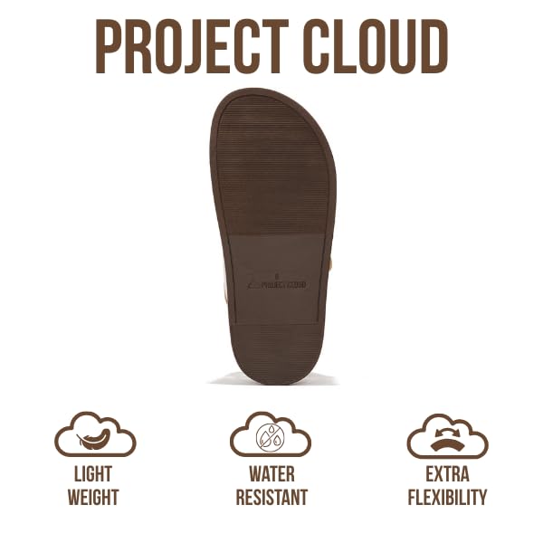 Project Cloud Platform Summer Sandals for Women 2025 - Comfortable and Adjustable Straps Summer Slides with Memory Foam Insole - Non-Slip Casual Womens Sandals