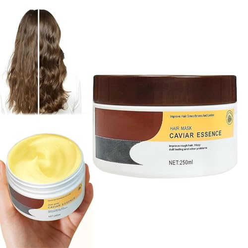 FTGRD - Mascarilla facial y aceite de argán para reparación profunda, cuidado del cabello seco y dañado, hidratación fuerte y alisado, 250 ml, para todos los tipos de cabello (A)