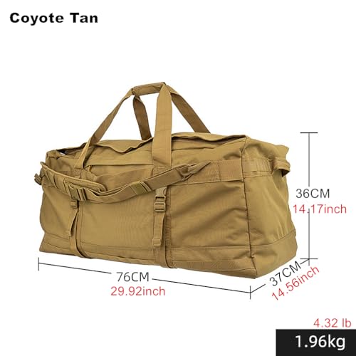 Bolso Táctico de Montañismo y Camping 106L Coyote Tan miniatura 3