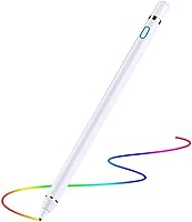 Vista 1 de Stylus Pen for iOS Android Touch Screens Pencil Compatible with iPad/iPad Pro/Air/Mini/iPhone/Cellphone/Kindle/Apple Tablet Drawing Pencil (White)
