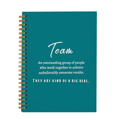 Carnet de réunion turquoise pour le travail et la prise de notes efficace au bureau