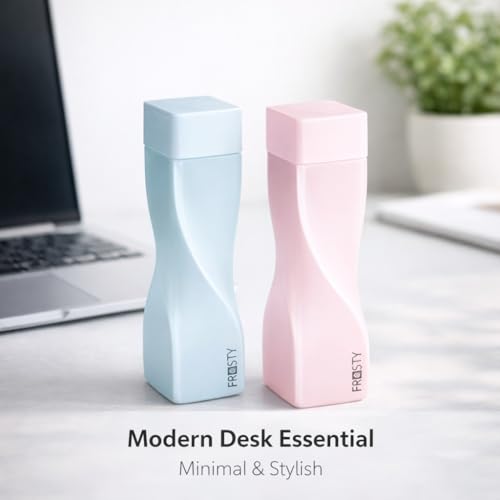 Image of Frosty Unbreakable Water Bottle 1 Litre | Set of 6 | Plastic Water Bottle | Office Bottle | Gym Bottle | Home | Kitchen