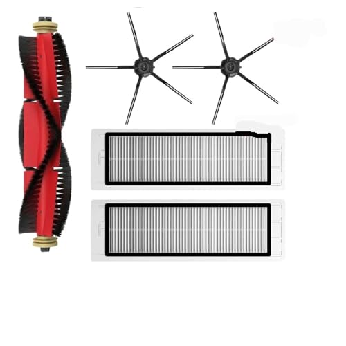 Xiaomi Roborock S5 S6 �V���[�Y HEPA �t�B���^�[ ���b�v �N���X �u���V �Z�b�g�ɑΉ�(Black)