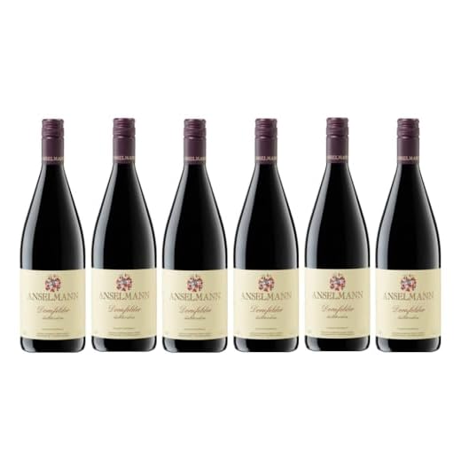 6x 1,0l - 2023er - Weingut Anselmann - Dornfelder - halbtrocken - LITER - Qualitätswein Pfalz - Deutschland - Rotwein halbtrocken
