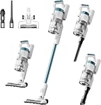 Eureka Cordless Vacuum Cleaner Powerful for Hard Floor and Pet Hair, Lightweight Portable Convenient Cordless Stick and Handheld Vacuum LED Headlight, Blue, RapidClean Pro NEC280TLC w/ 250W BLDC Motor