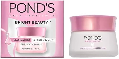 Bright Beauty Ponds SPF 15 PA ++ Day Cream 35 g, Non-Oily, Mattifying Daily Face Moisturizer - With Niacinamide to Lighten Dark Spots for Glowing Skin Bright Beauty Ponds SPF 15 PA ++ Day Cream 35 g, Non-Oily, Mattifying Daily Face Moisturizer - With Niacinamide to Lighten Dark Spots for Glowing Skin