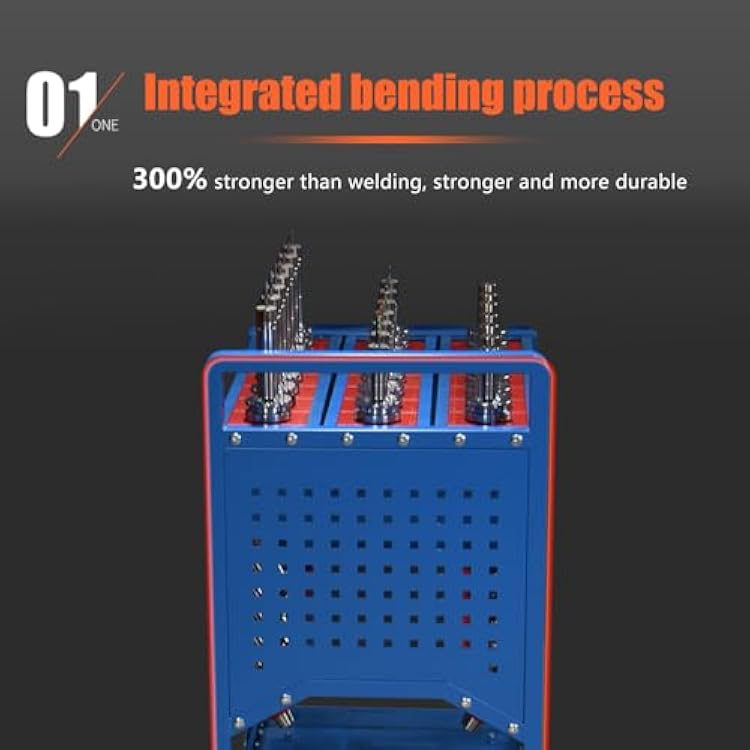 CNC Machine Tools Trolley with Wheels, Heavy Duty CNC Tool Holder Transfer Cart, Multi-Function Workshop CNC Tool Rolling Cart for Warehouses Storehouse Factory Garage