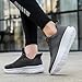 DimaiGlobal Men's Slip On Walking Shoes Casual Sneakers Tennis Shoes Non Slip Athletic Running Shoes Lightweight Workout Shoes Breathable Mesh Fashion Sports Shoes Dark Gray