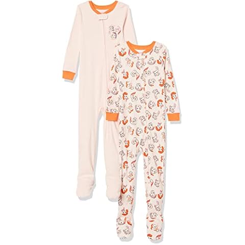 Conjunto de pijama con pies Amazon Essentials Disney Star Wars Marvel para niñas de 5 años Cover